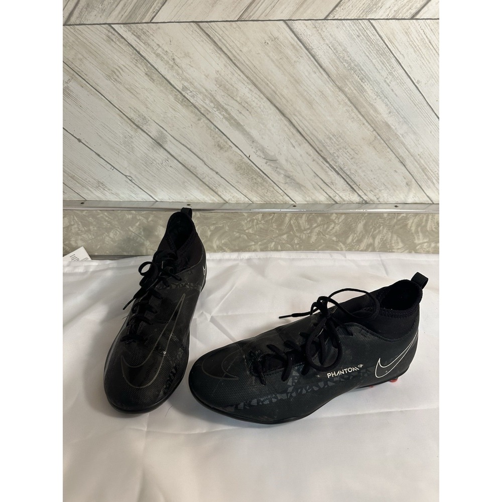 Nike Phantom GT Pro Black Cleats Size 5Y
